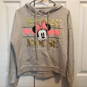 Women’s Disney Minnie Mouse Graphic Gray Hoodie